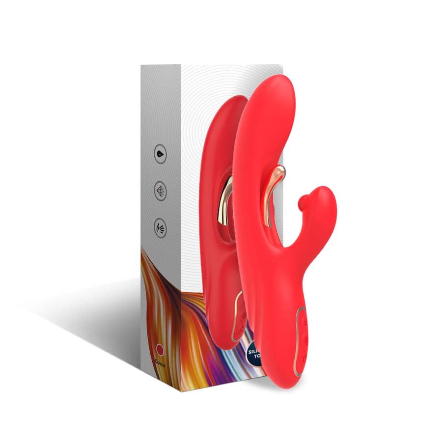 Vibromasseur Point G Langue Oscillante 9 Modes Rechargeable Rouge - Armony