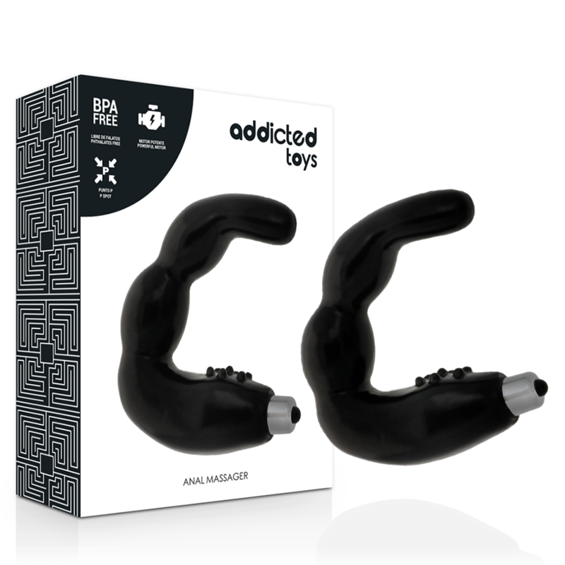 Vibromasseur Prostatique Anal Stimulation Périnée TPR Vibrant - Addicted Toys