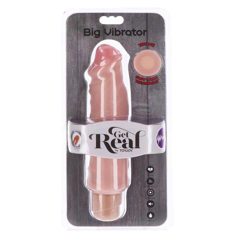 Vibromasseur Réaliste Double Densité 20,5 cm Veiné Multifonction - Get Real