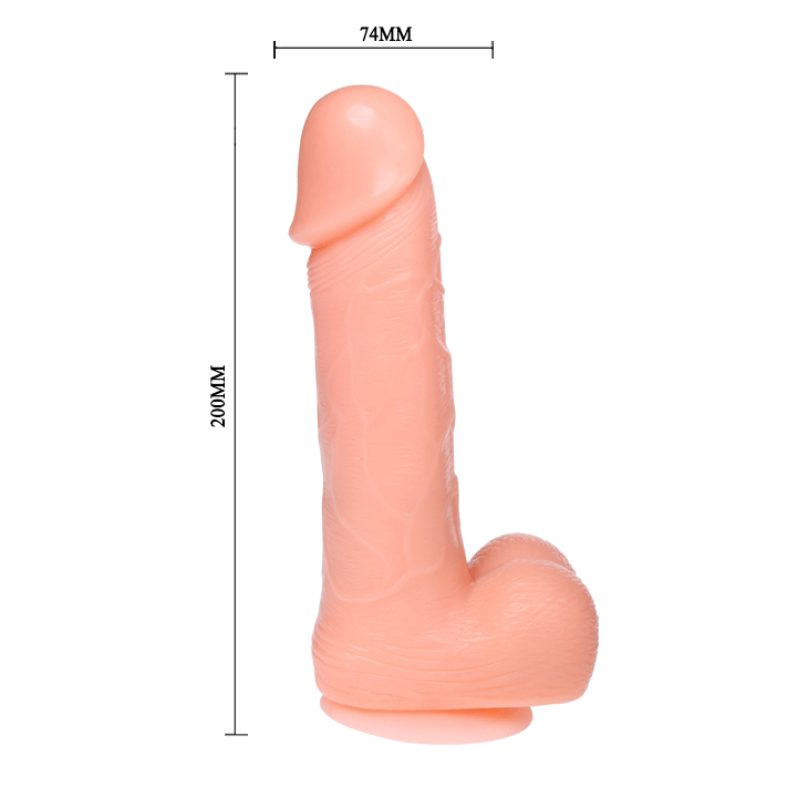 Vibromasseur Réaliste Vibration Rotation Ventouse Télécommande 20 cm - Baile