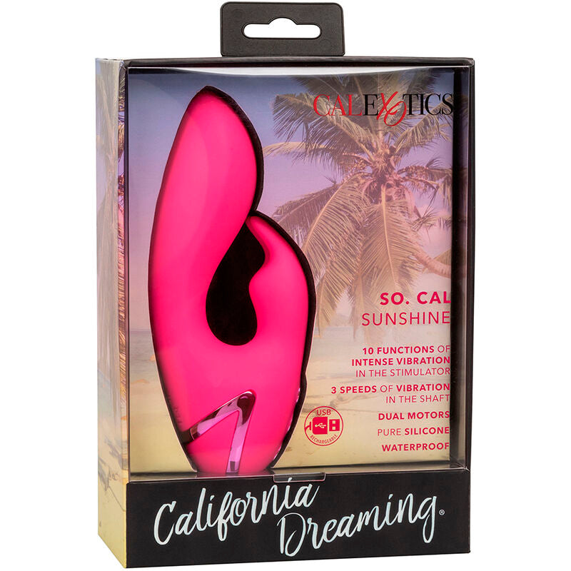 Vibromasseur Rabbit Cal Sunshine Double Moteur 10 Fonctions Rechargeable - California Dreaming