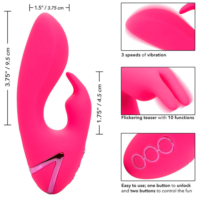 Vibromasseur Rabbit Cal Sunshine Double Moteur 10 Fonctions Rechargeable - California Dreaming