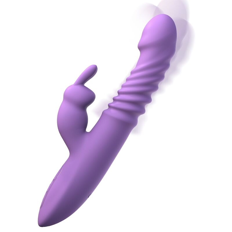 Vibromasseur Rabbit Chauffant Oscillation Poussée 9 Modes Rechargeable - Fantasy