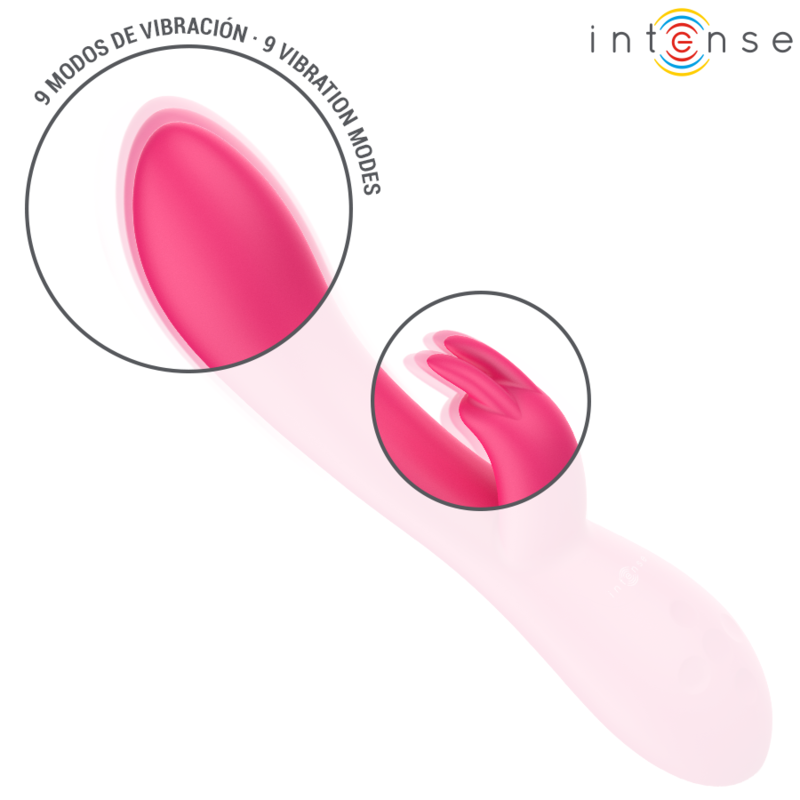 Vibromasseur Rabbit Chauffant Tammy 9 Modes Rechargeable - Intense