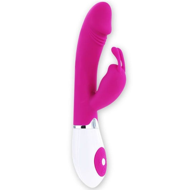 Vibromasseur Rabbit Double Stimulation 30 Modes Silicone Lilas - Pretty Love