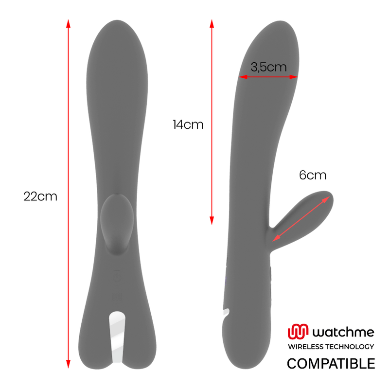 Vibromasseur Rabbit Erik Watchme Connecté 10 Vibrations Rechargeable - Brilly Glam