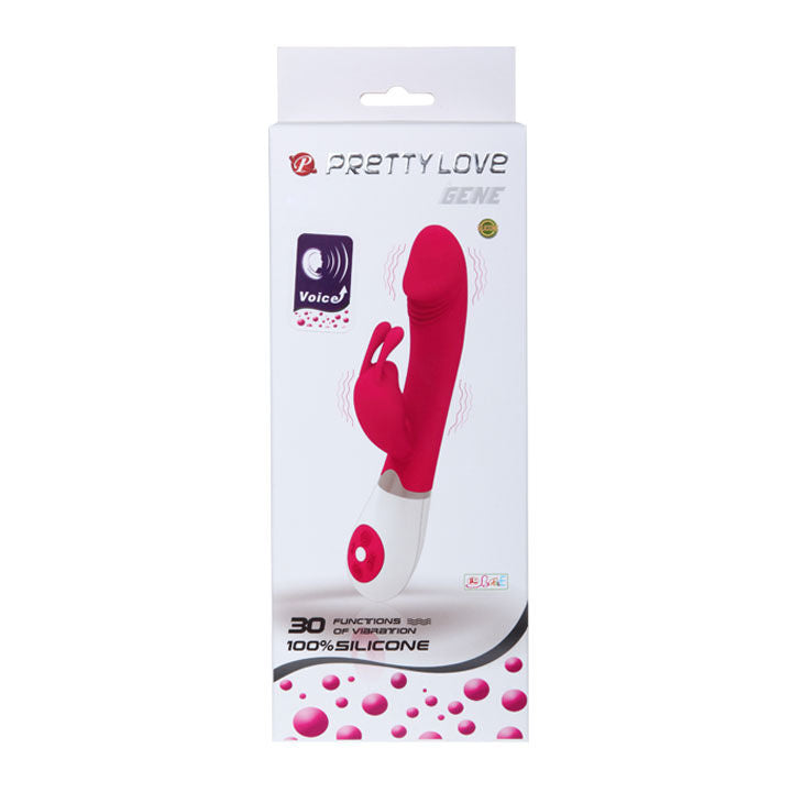 Vibromasseur Rabbit Flirtation Gena Commande Vocale 30 Modes 2 Moteurs - Pretty Love