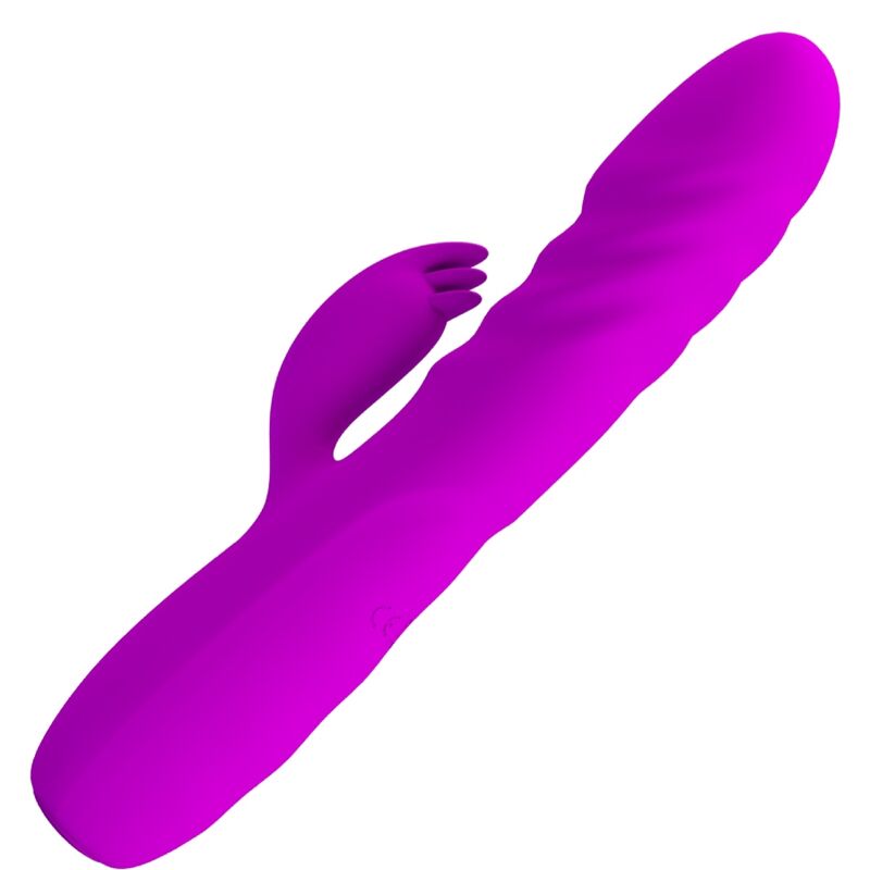 Vibromasseur Rabbit Melanie Rotation Poussée 12 Vibrations Rechargeable - Pretty Love