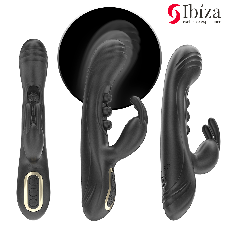 Vibromasseur Rabbit Pulsation Double Moteur 7+7 Modes Rechargeable - Ibiza Technology