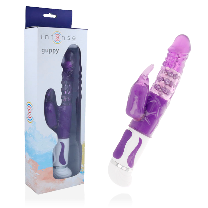 Vibromasseur Rabbit Rotatif Guppy 12 Vibrations 4 Rotations - Intense