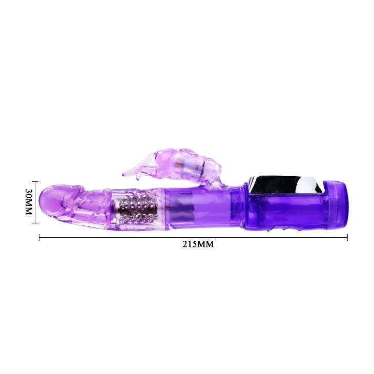 Vibromasseur Rabbit Rotatif Passion Baron Boules Métal 4+4 Fonctions - Baile