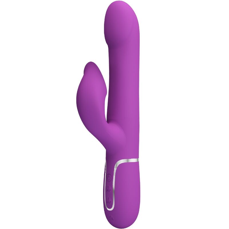 Vibromasseur Rabbit Rotatif Perles Mobiles 7 Vibrations Rechargeable - Pretty Love