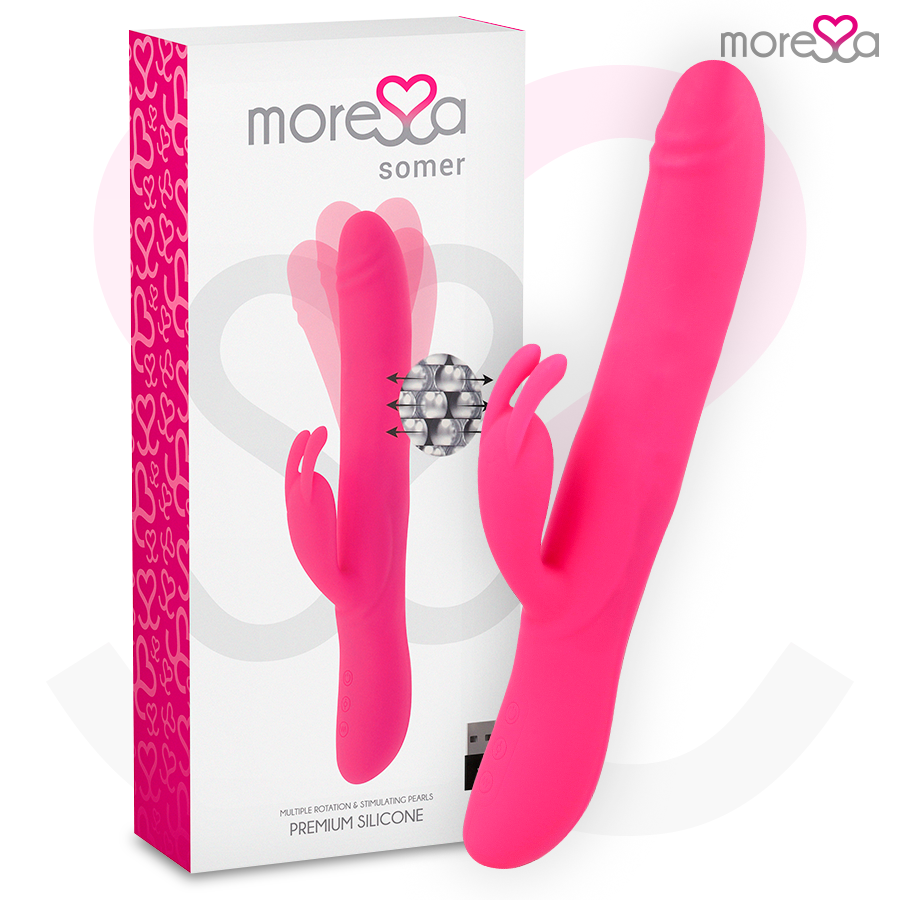 Vibromasseur Rabbit Rotatif Somer 7 Vibrations 4 Rotations Rechargeable - Moressa