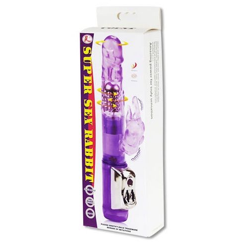 Vibromasseur Rabbit Rotatif Super Sex Perles Tournantes Double Stimulation - Baile