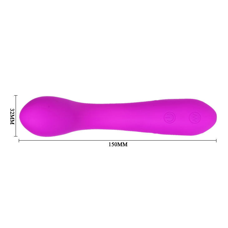 Vibromasseur Tony Lilas Silicone 30 Modes Double Moteur Rechargeable - Pretty Love