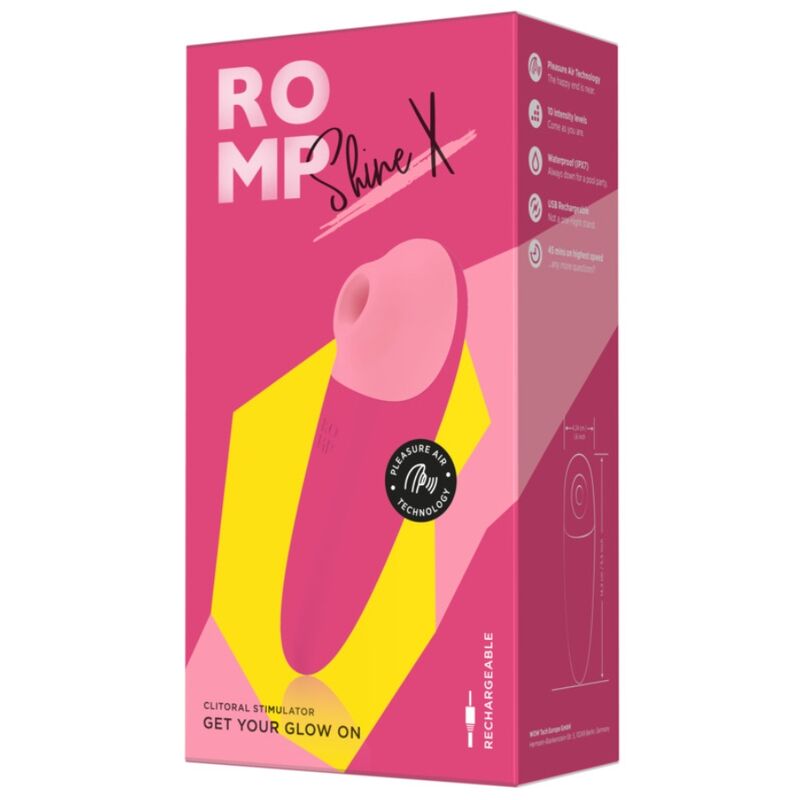 Vibromasseur Wand Shine X Tête Flexible 10 Niveaux Étanche - Romp