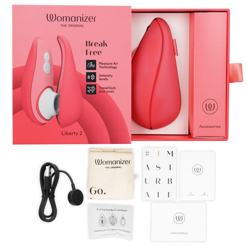 WOMANIZER - LIBERTY 2 STIMULATEUR DE CLITORIS ET ASPIRATION VERT CLAIR